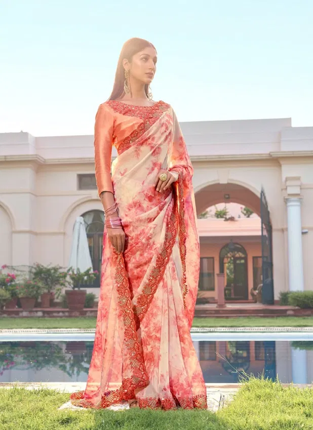 Kalista Begum Printed Party Wear Sarees Catalog
